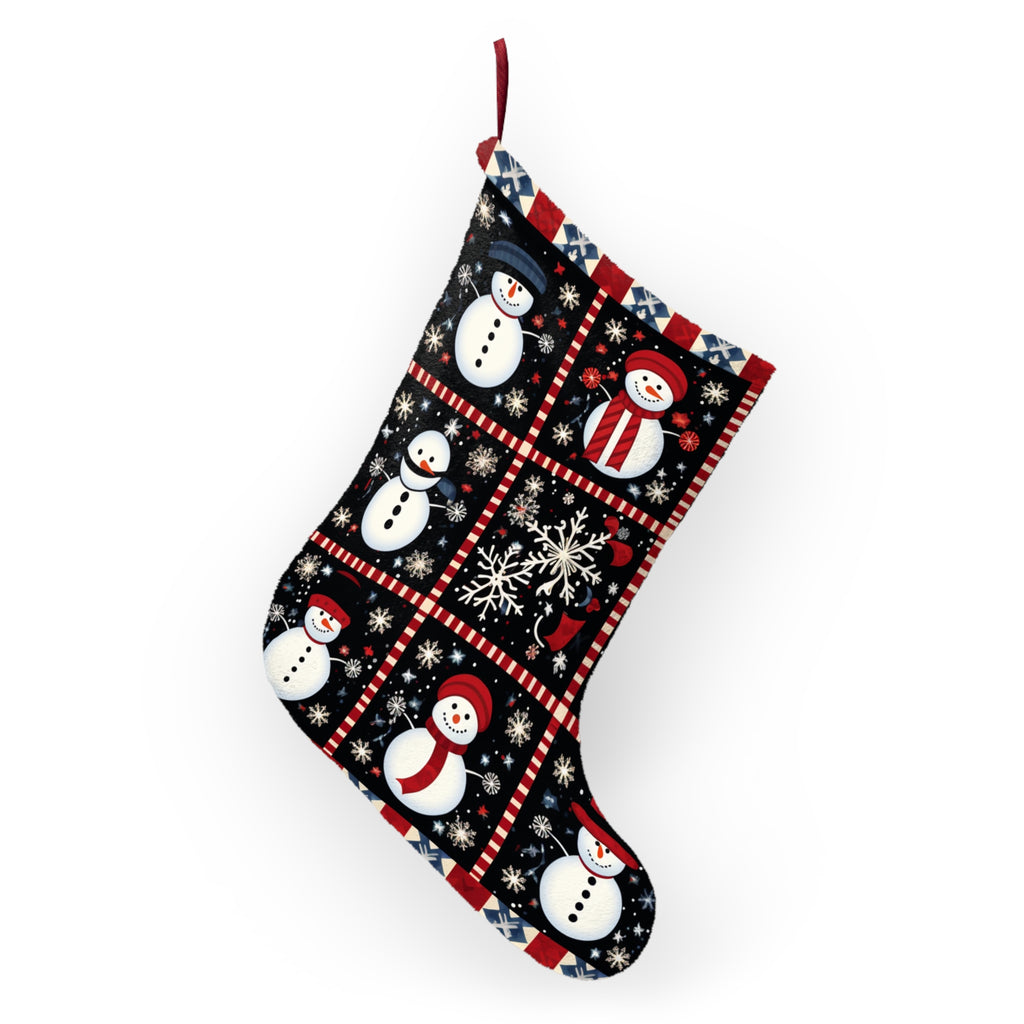 Crochet-Look Snowman Christmas Stocking, product image (4 of 4)