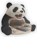 Giant Panda Bear flat plush shaped pillow, product mockup (1 of 2)