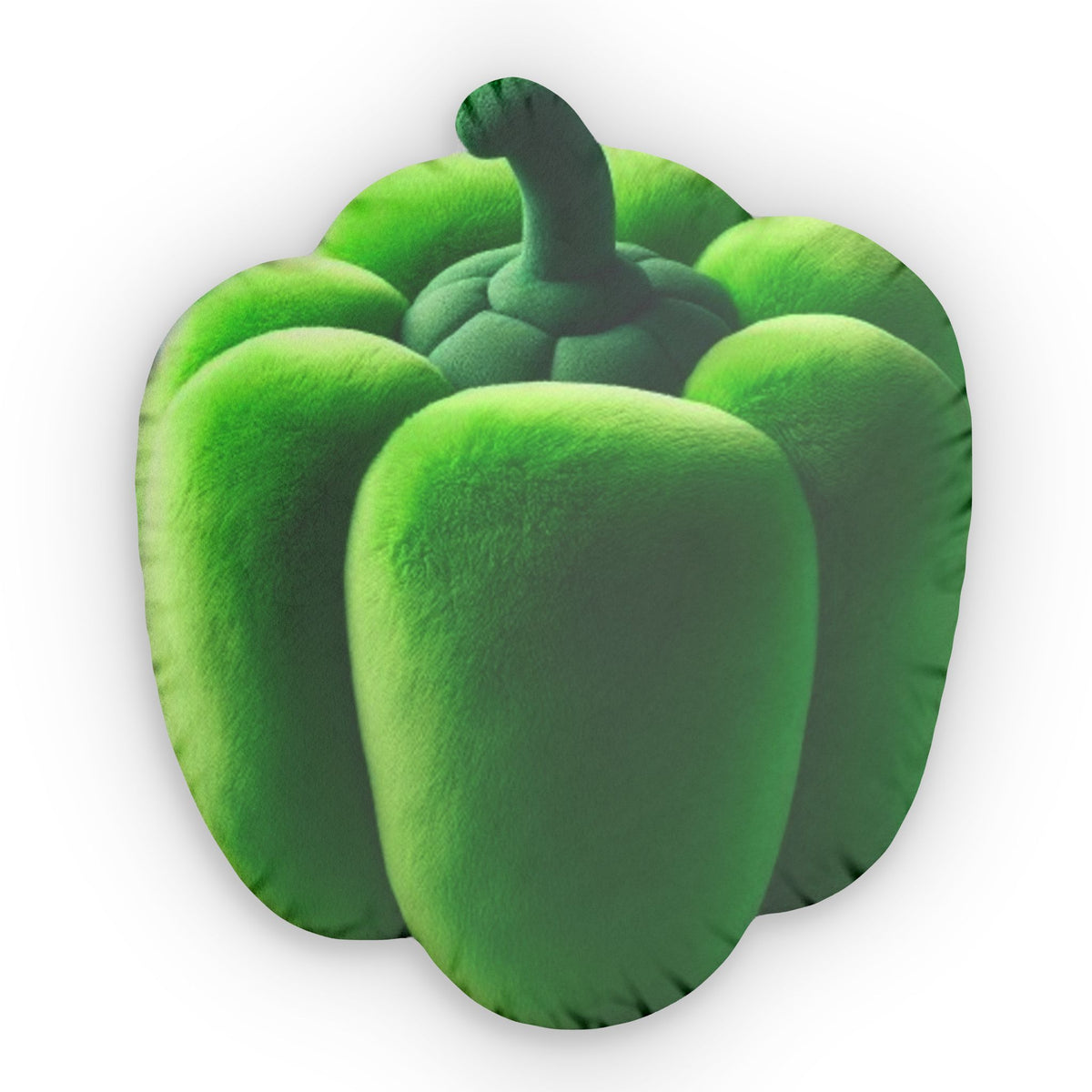 Green Bell Pepper shaped plush pillow, product image (1 of 2)
