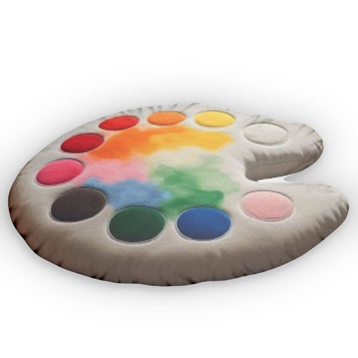 Paint Palette Shaped Plush Pillow, product mockup (1 of 2)