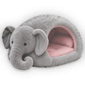 Giant Elephant Cave Lounger shaped plush pillow, product image (1 of 2)