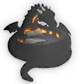Giant Shadow Dragon flat plush shaped pillow, product mockup (1 of 2)