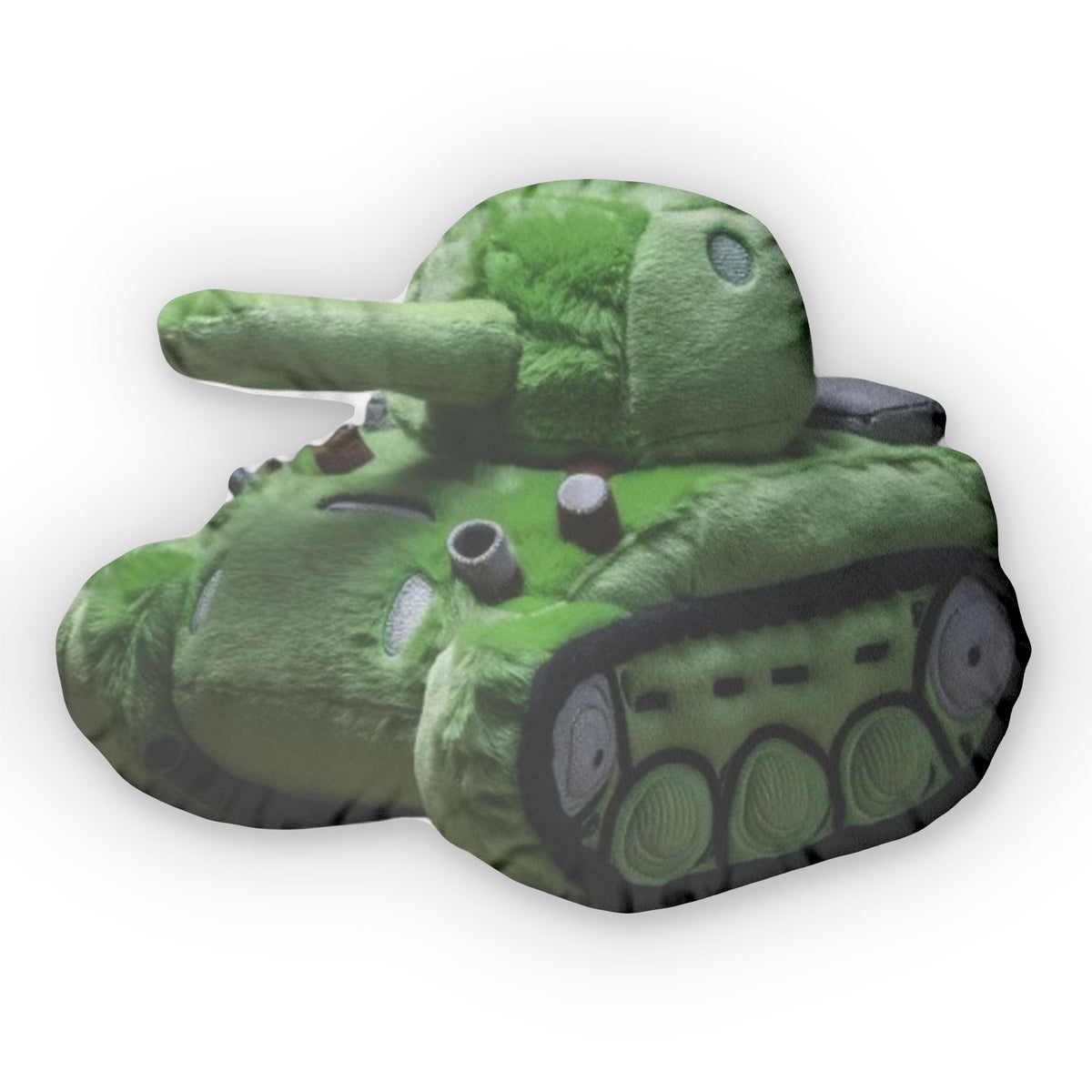 Army Green Tank shaped plush pillow, product image (2 of 2)