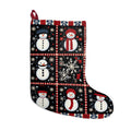 Crochet-Look Snowman Christmas Stocking, product image (1 of 4)