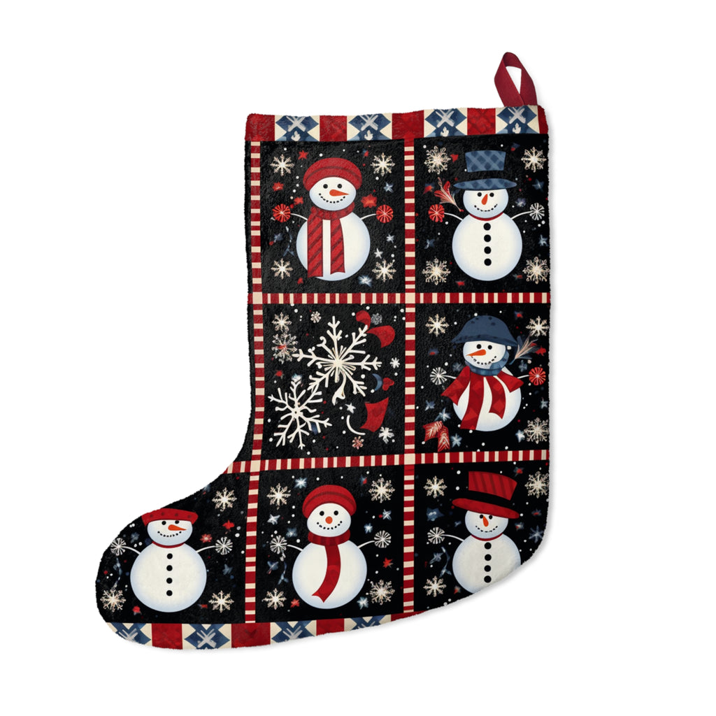 Crochet-Look Snowman Christmas Stocking, product image (2 of 4)