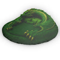 Green Mythical Dragon Lounger shaped plush pillow, product image (1 of 2)