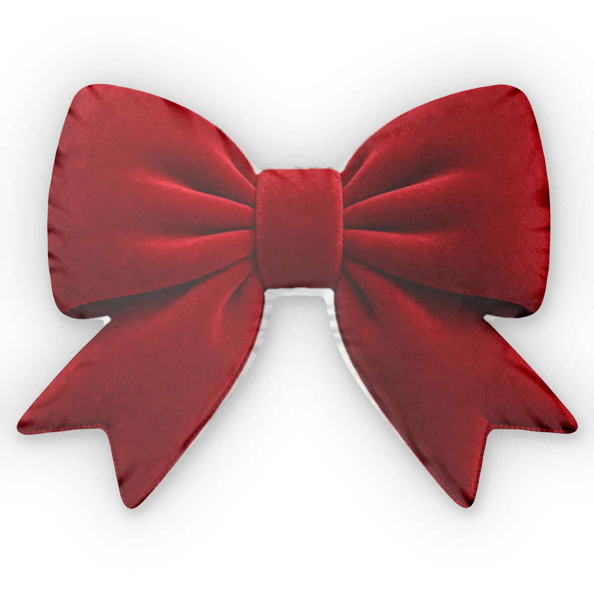 Red Velvet Bow shaped plush pillow, product image (2 of 2)