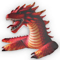 Red Fire Dragon Shaped Plush Pillow, product mockup (1 of 2)
