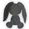 Bunny Dark Hole, Gothic Black Rabbit, Plush Gift, Shaped Pillow, product mockup (1 of 2)