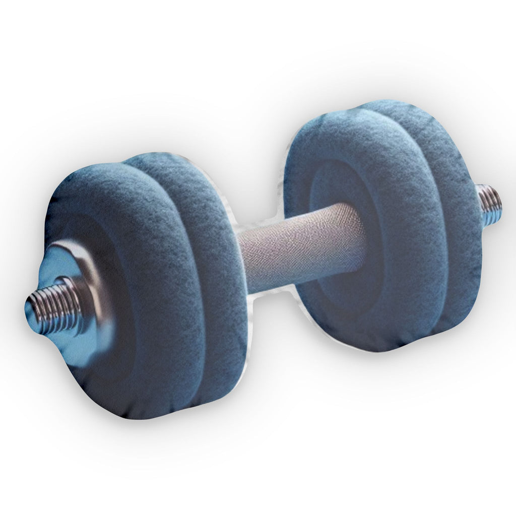 Workout Dumbbell Shaped Plush Pillow, product mockup (1 of 2)