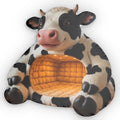 Giant Cow flat plush shaped pillow, product mockup (1 of 2)