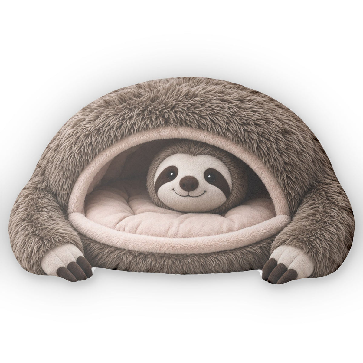 Giant Sloth Cave Lounger shaped plush pillow, product image (2 of 2)
