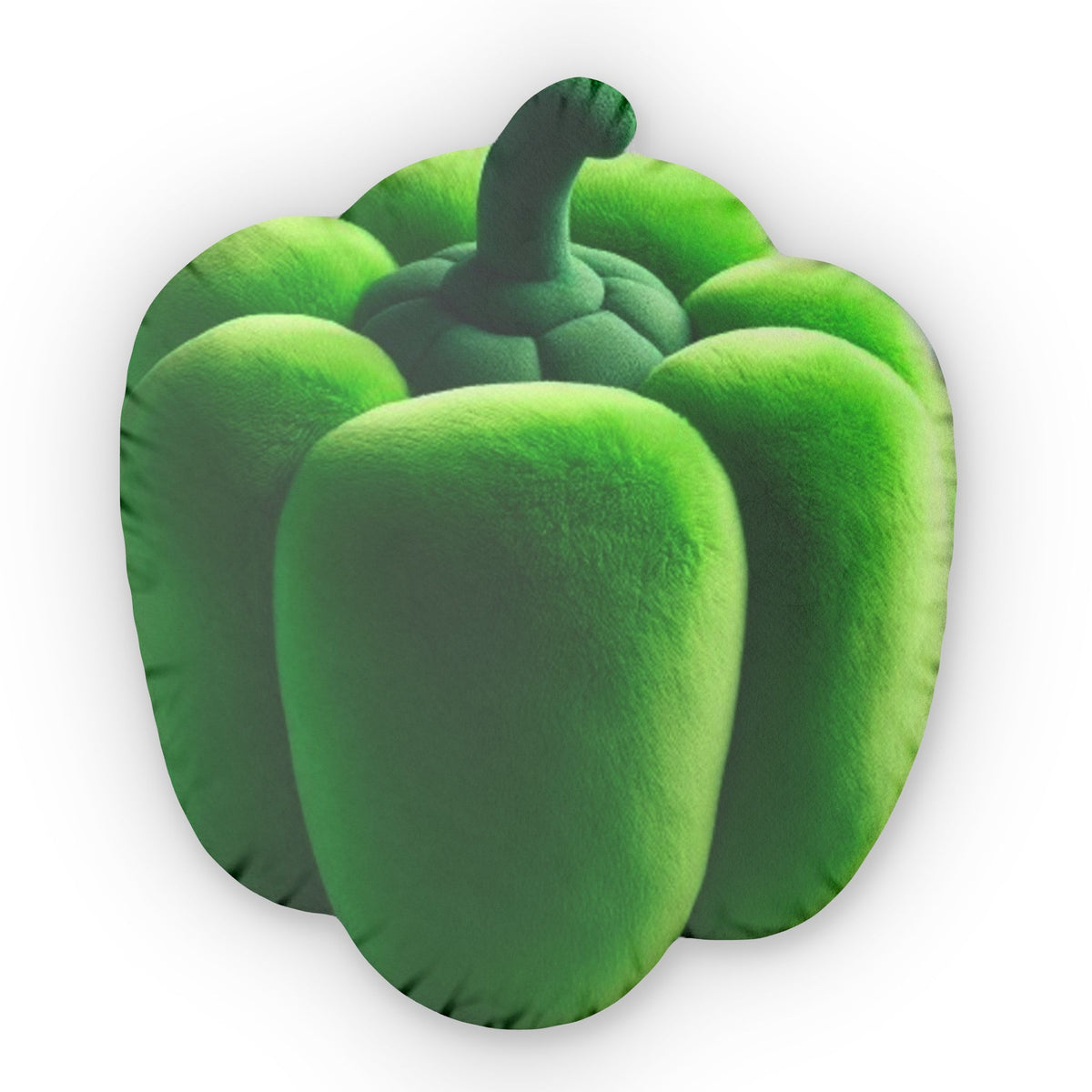 Green Bell Pepper shaped plush pillow, product image (2 of 2)