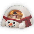 Giant Snowman Cave Lounger shaped plush pillow, product image (1 of 2)