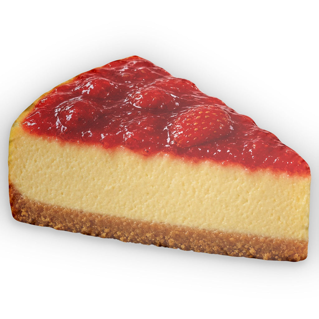 Strawberry Cheesecake Slice shaped plush pillow, product image (1 of 2)