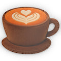 Latte Coffee Cup shaped plush pillow, product image (1 of 2)