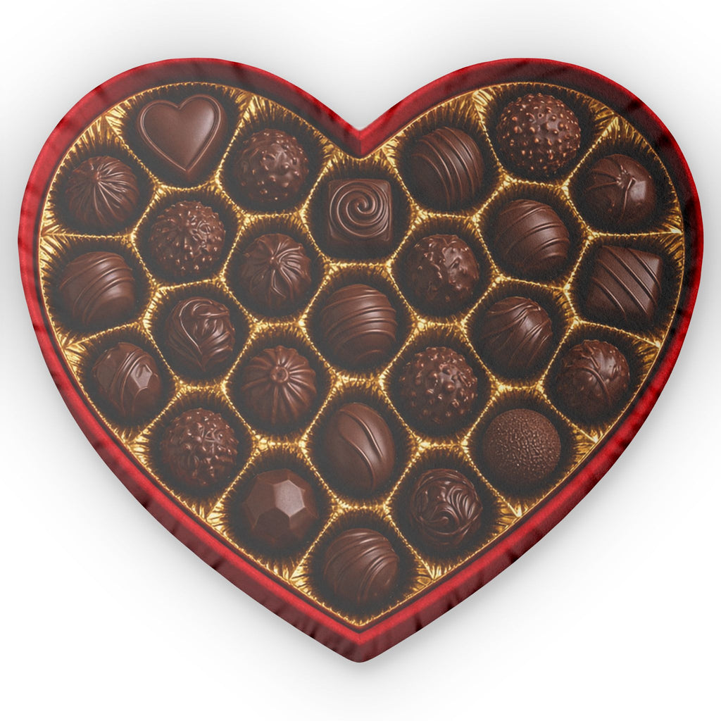 Heart Box of Chocolates shaped plush pillow, product image (2 of 2)