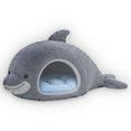 Giant Dolphin Cave Lounger shaped plush pillow, product image (1 of 2)