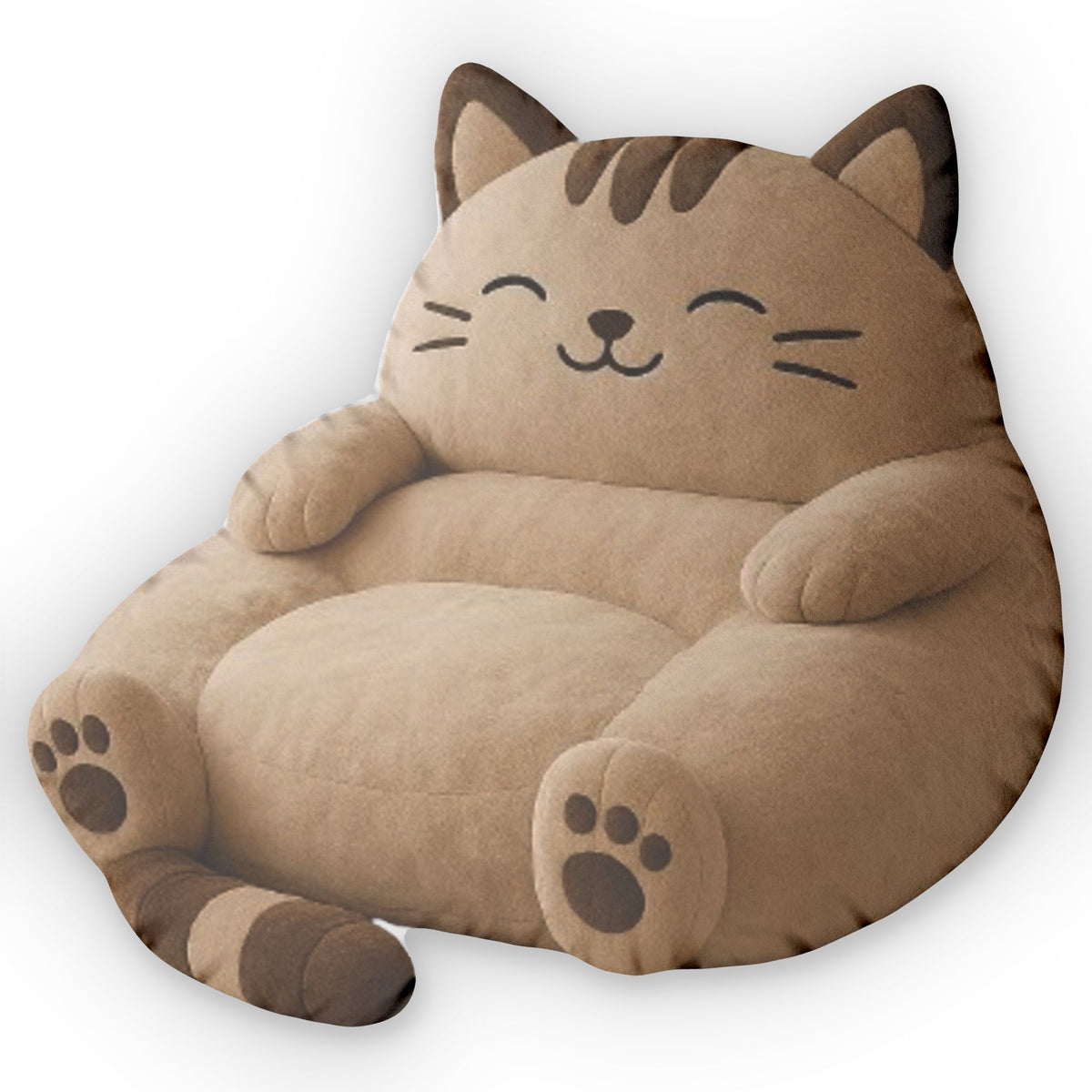 Kawaii Cat Lounger shaped plush pillow, product image (2 of 2)