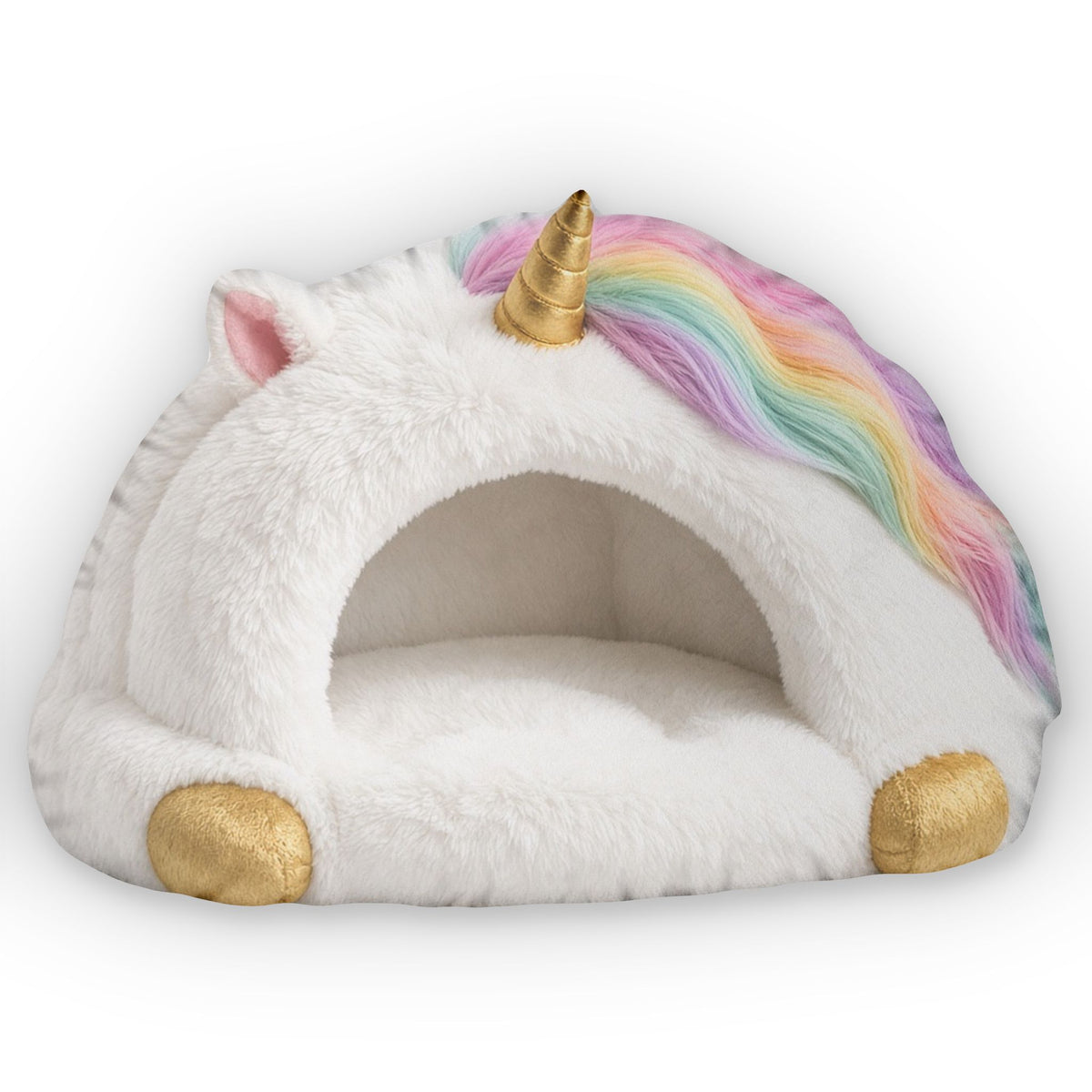 Unicorn Cloud Cave Lounger shaped plush pillow, product image (2 of 2)