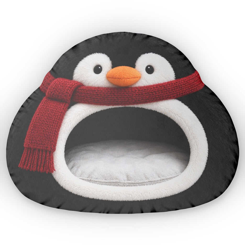 Scarf Penguin Cave Lounger shaped plush pillow, product image (2 of 2)
