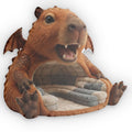 Capybara Dragon flat plush shaped pillow, product mockup (1 of 2)