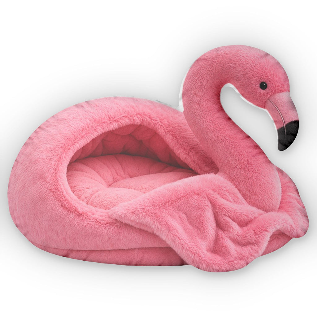Giant Flamingo Cave Lounger shaped plush pillow, product image (2 of 2)