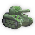 Army Green Tank shaped plush pillow, product image (1 of 2)