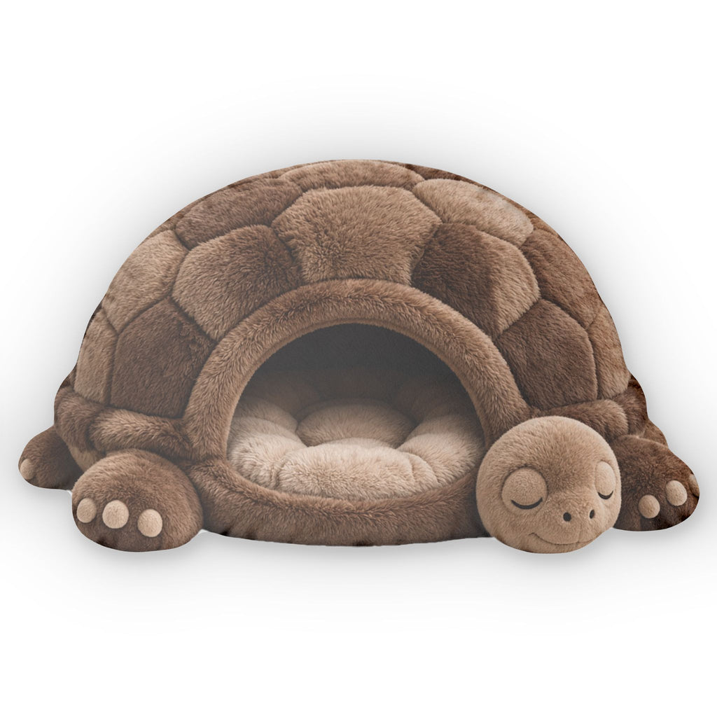 Giant Tortoise Cave Lounger shaped plush pillow, product image (2 of 2)