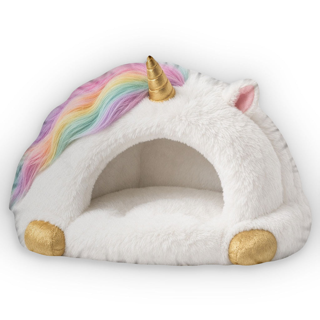 Unicorn Cloud Cave Lounger shaped plush pillow, product image (1 of 2)