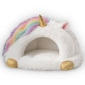 Unicorn Cloud Cave Lounger shaped plush pillow, product image (1 of 2)