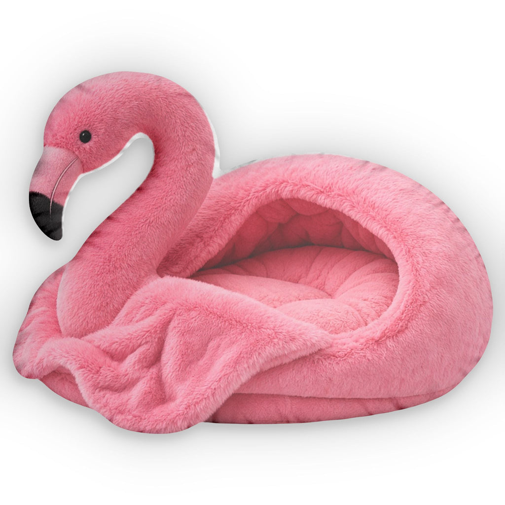 Giant Flamingo Cave Lounger shaped plush pillow, product image (1 of 2)