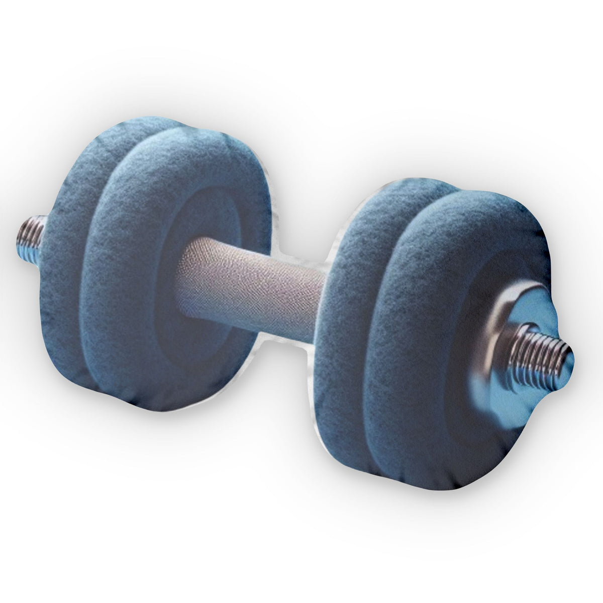 Workout Dumbbell Shaped Plush Pillow, product mockup (2 of 2)