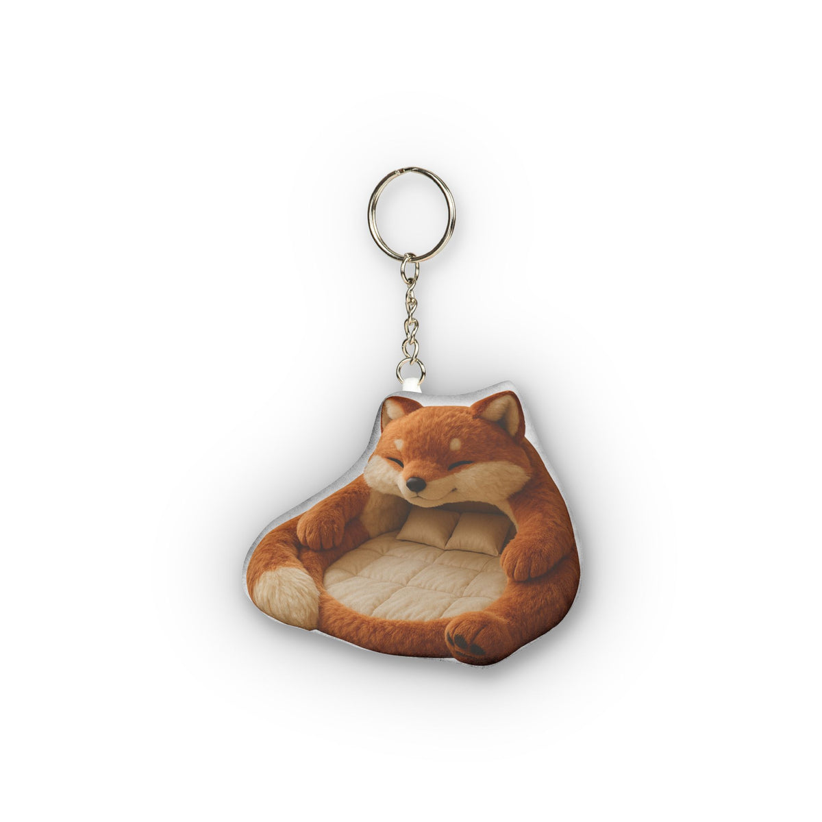 Mythical Fox Lounger Mini Plush Keychain, product mockup (2 of 2)