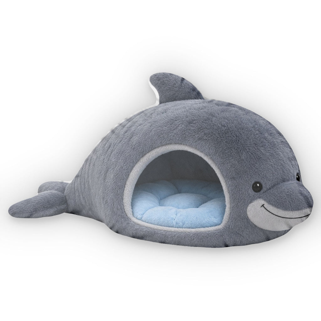 Giant Dolphin Cave Lounger shaped plush pillow, product image (2 of 2)