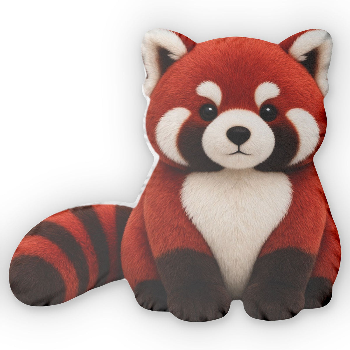 Fluffy Red Panda shaped plush pillow, product image (2 of 2)