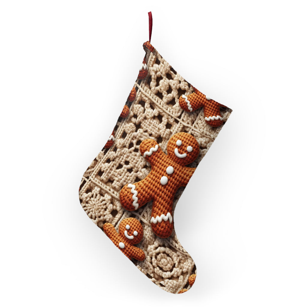 Gingerbread Man Crochet-Look Christmas Stocking, product image (4 of 4)