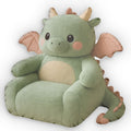 Kawaii Baby Dragon flat plush shaped pillow, product mockup (1 of 2)