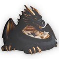 Giant Dark Dragon flat plush shaped pillow, product mockup (1 of 2)