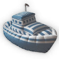 Striped Boat shaped plush pillow, product image (1 of 2)