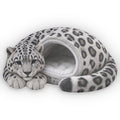 Snow Leopard Cave Lounger shaped plush pillow, product image (1 of 2)
