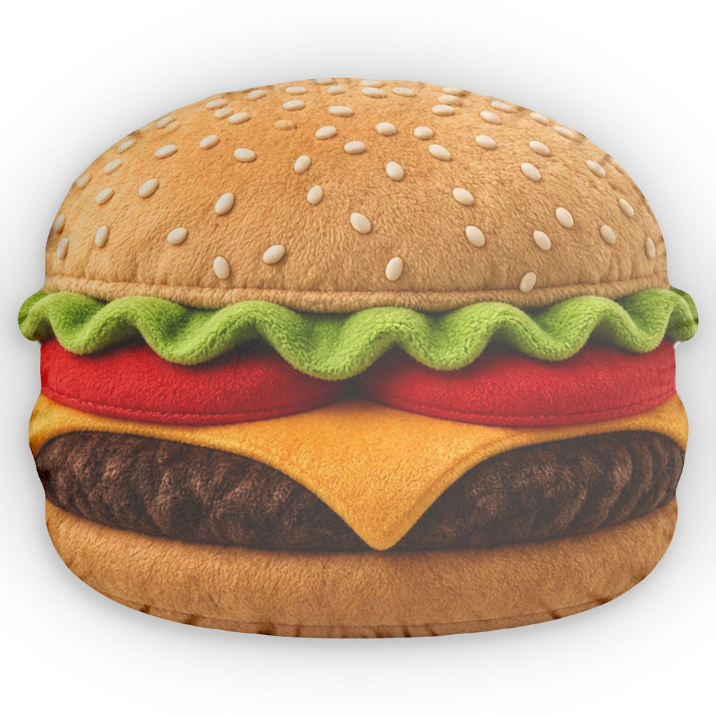 Cheeseburger shaped plush pillow, product image (1 of 2)