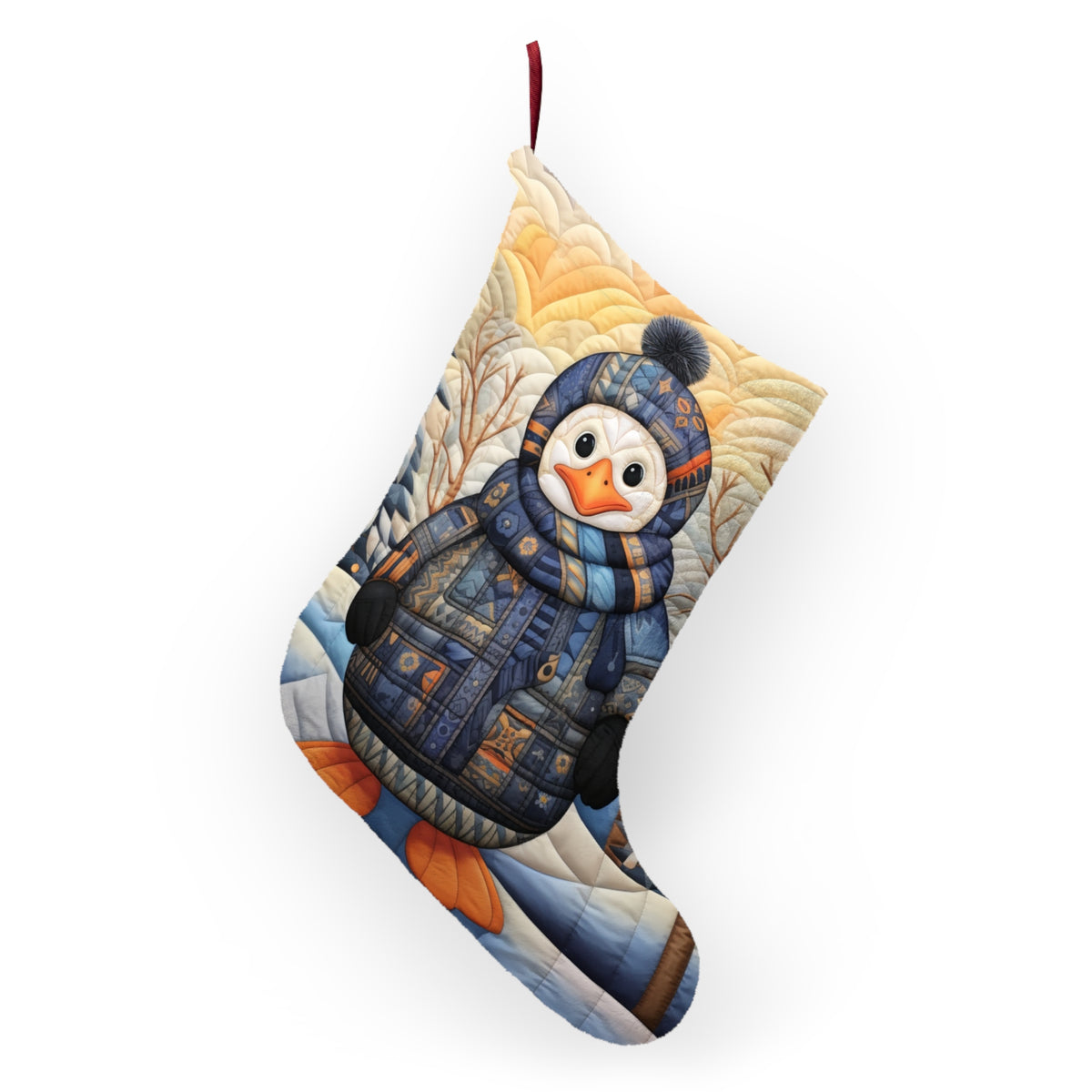 Quilted Penguin Christmas Stocking, product image (4 of 4)
