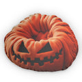 Halloween Jack-o'-Lantern flat plush shaped pillow, product mockup (1 of 2)