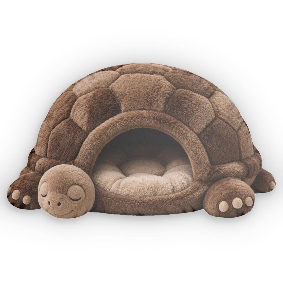 Giant Tortoise Cave Lounger shaped plush pillow, product image (1 of 2)