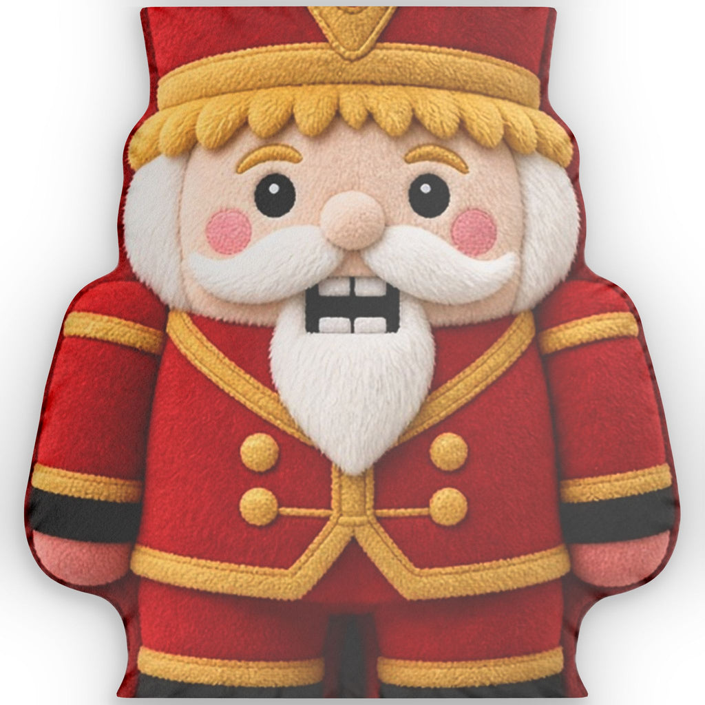 Toy Soldier Nutcracker shaped plush pillow, product image (1 of 2)