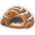 Cinnamon Roll Cave Lounger shaped plush pillow, product image (1 of 2)
