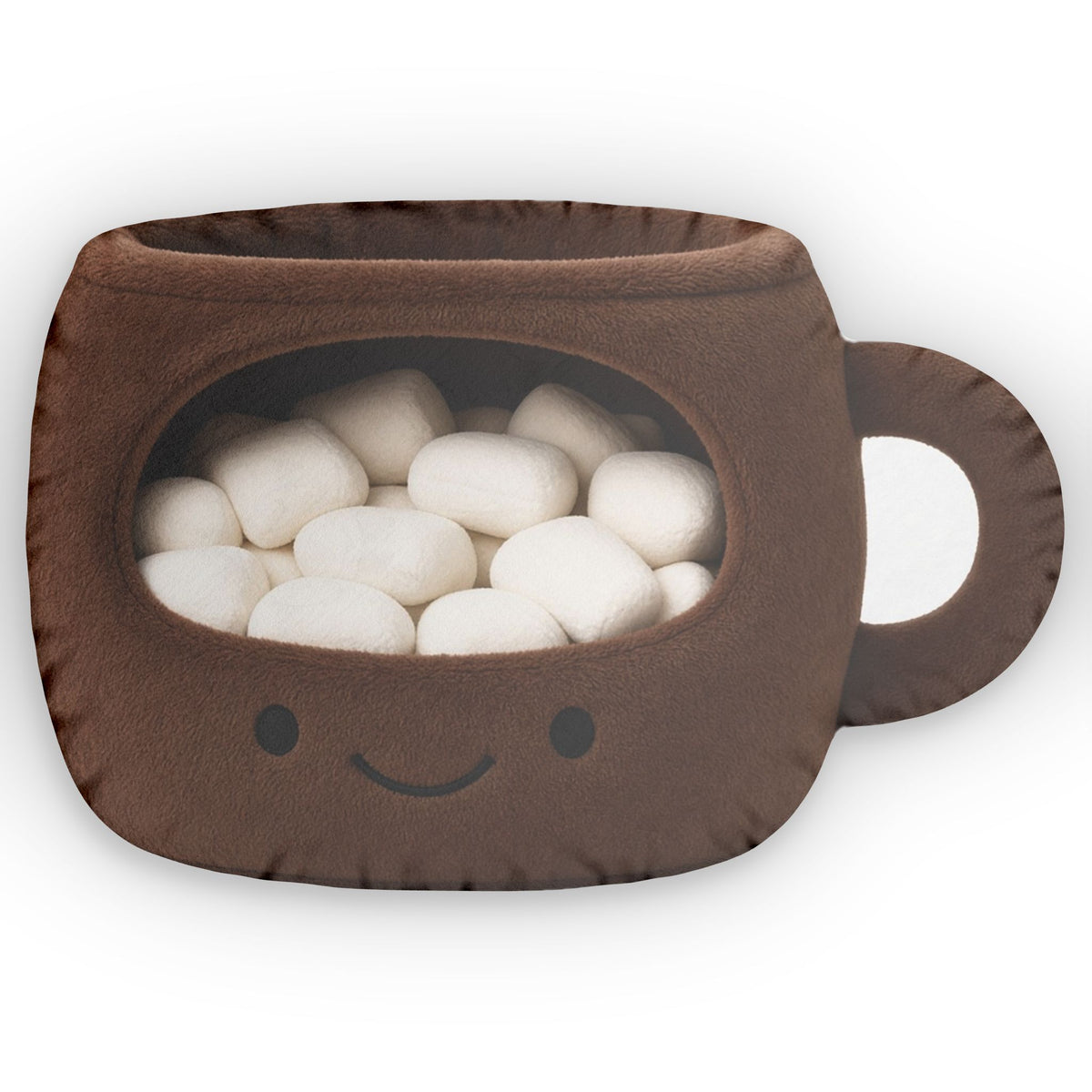 Hot Cocoa Mug Cave Lounger shaped plush pillow, product image (1 of 2)
