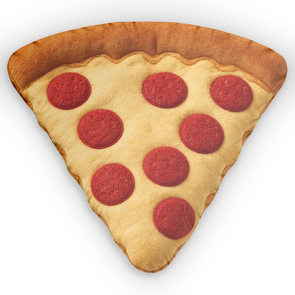 Pepperoni Pizza Slice shaped plush pillow, product image (1 of 2)