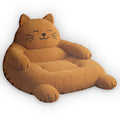Orange Cat flat plush shaped pillow, product mockup (1 of 2)